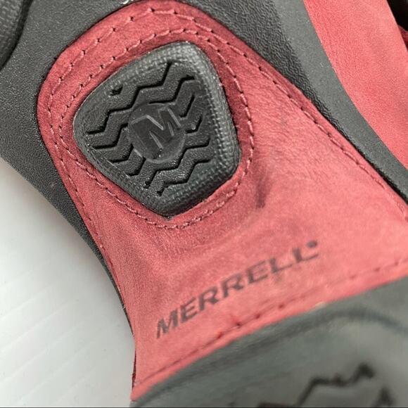 Merrell Luxe wrap red leather mule black interior and sole - Picture 10 of 10